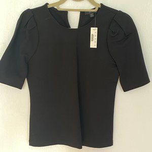 NWT J.Crew Puff-Sleeve Ponte Top - XXS